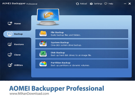 دانلود AOMEI Backupper Professional 2.8.0 نرم افزار ریکاوری اطلاعات